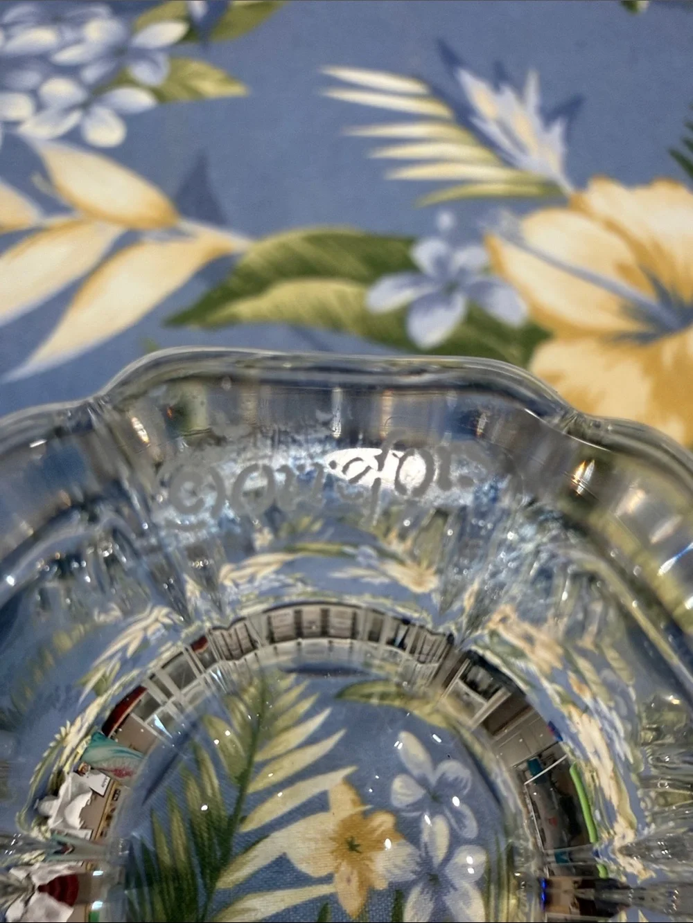 Orrefors Kostaboda Clear Crystal Fluted Bowl